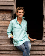 Load image into Gallery viewer, Renmark Womens Half Button Shirt

